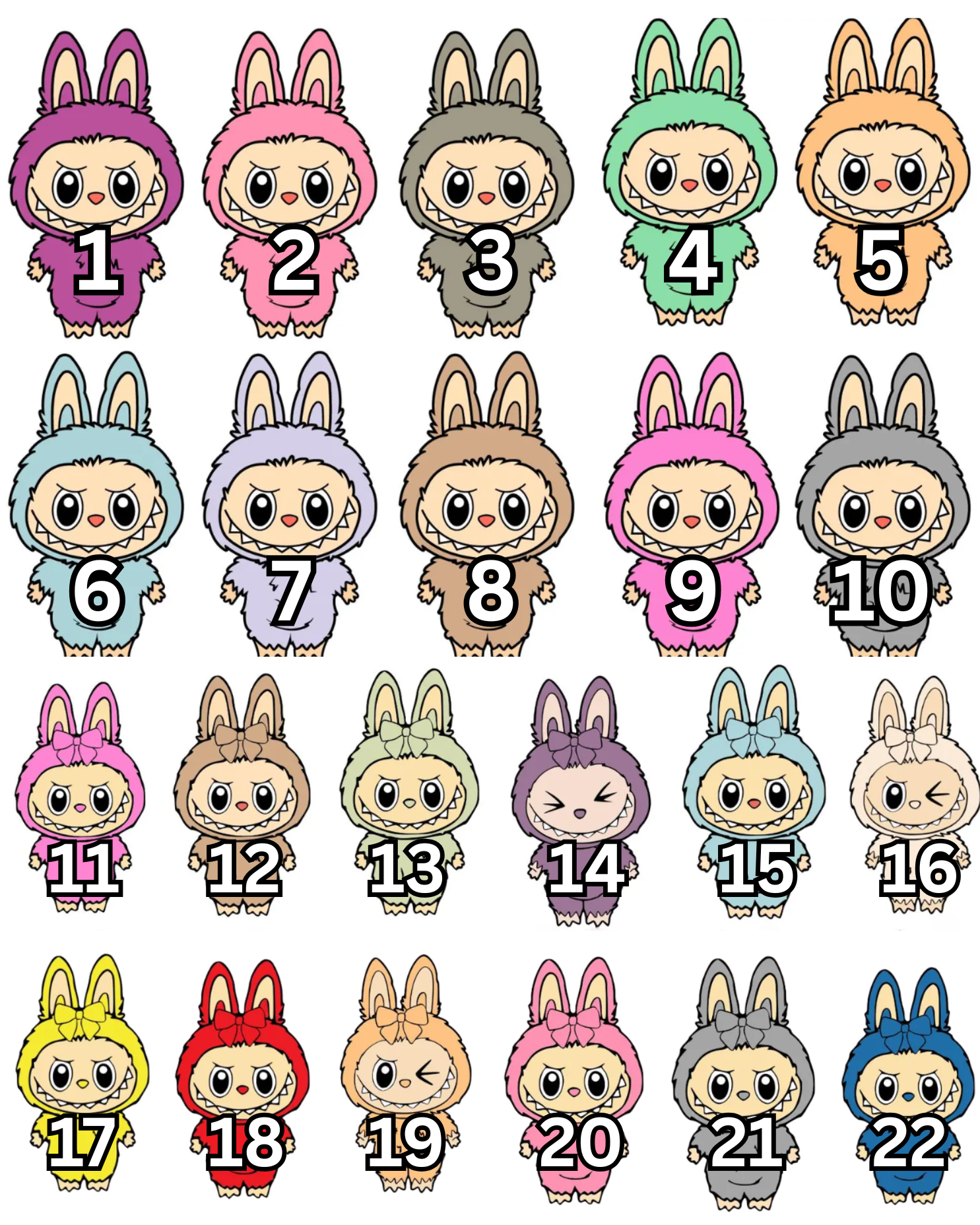 Bag Tags/Keychains La bu bu – MyWhichcraft