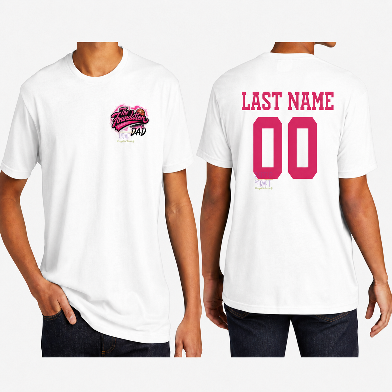 The Foundation - Game Day Dad Custom Basketball Tee