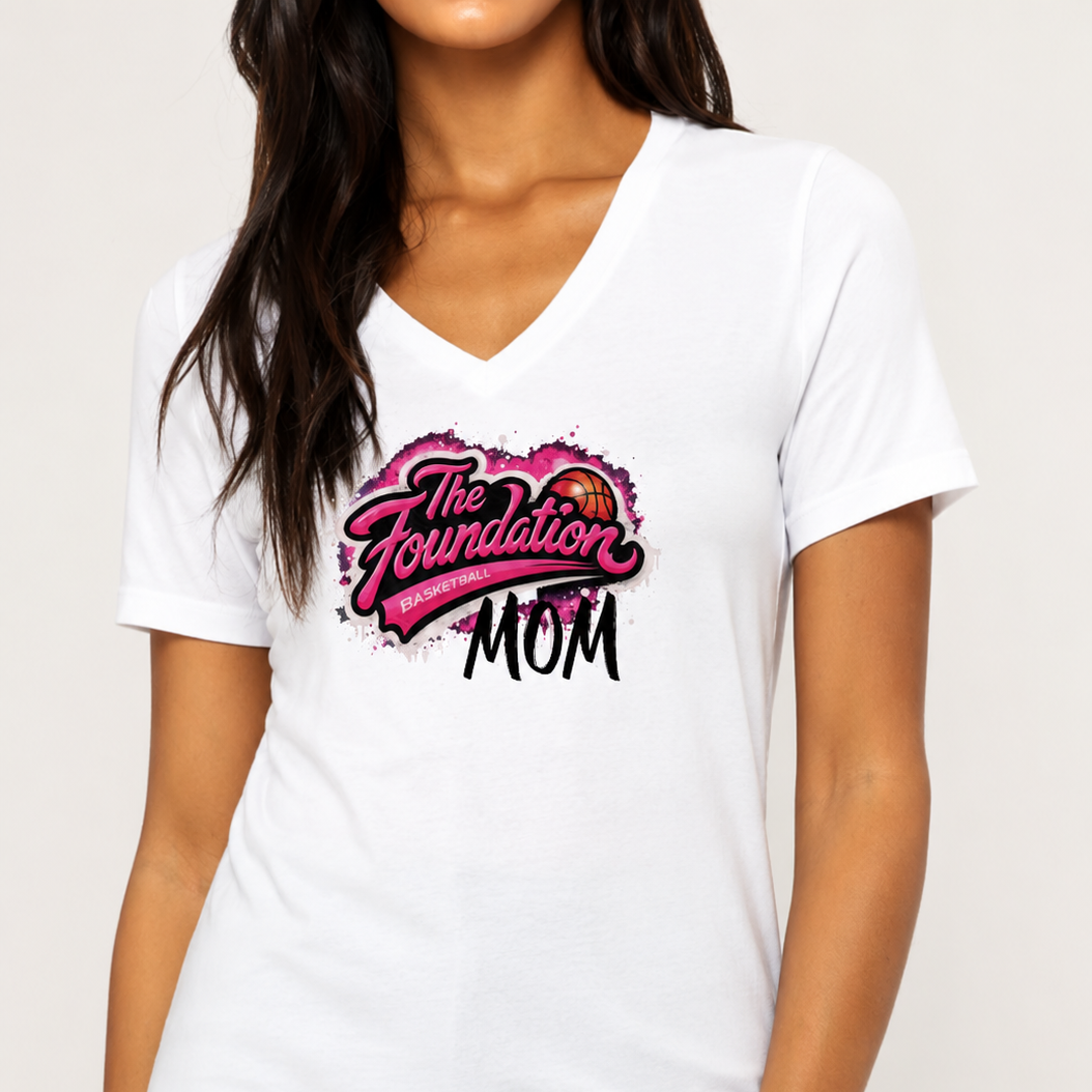 The Foundation Basketball Logo Mom Tee