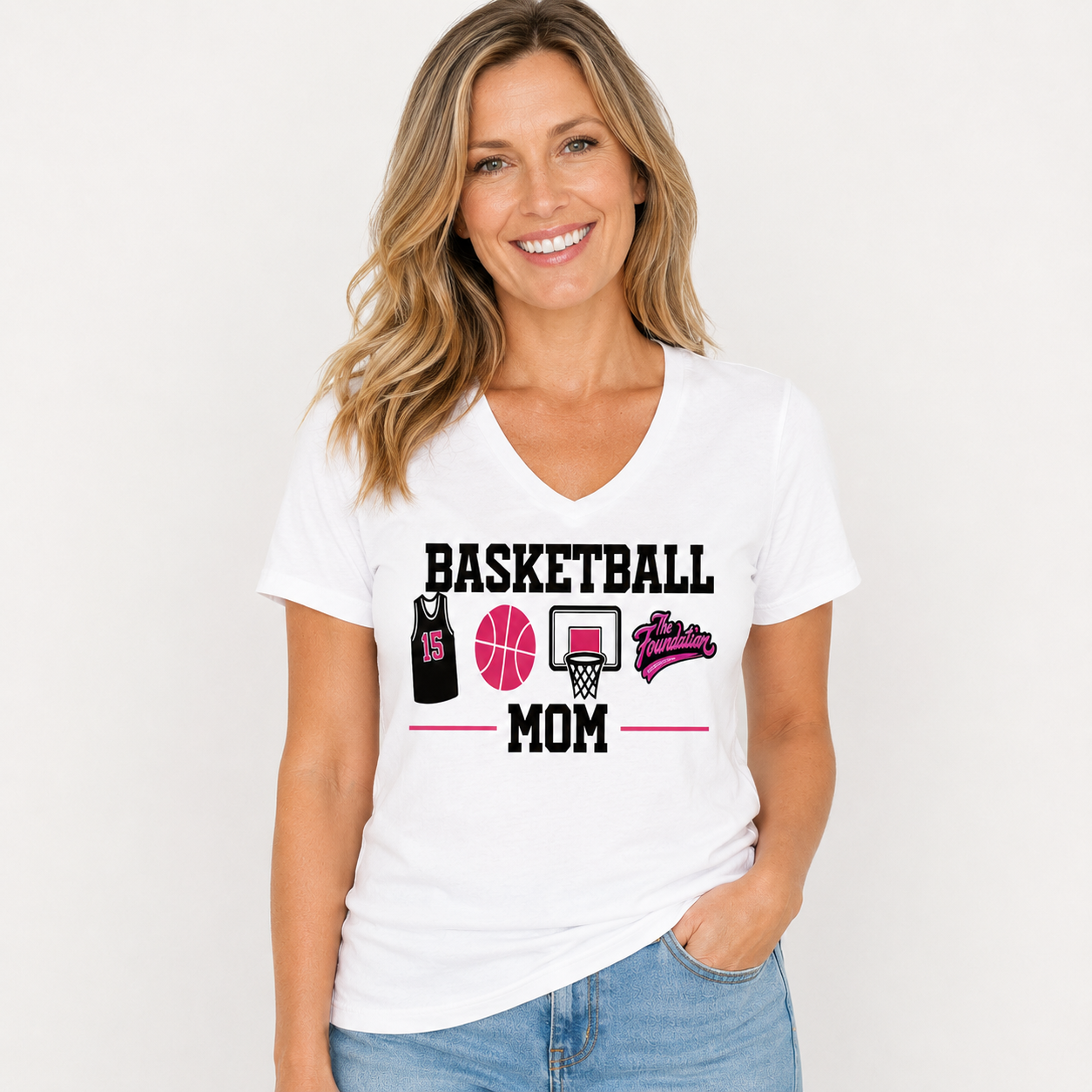 The Foundation Court Side Mom Basketball Tee