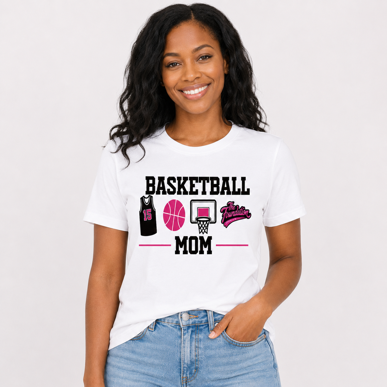 The Foundation Court Side Mom Basketball Tee