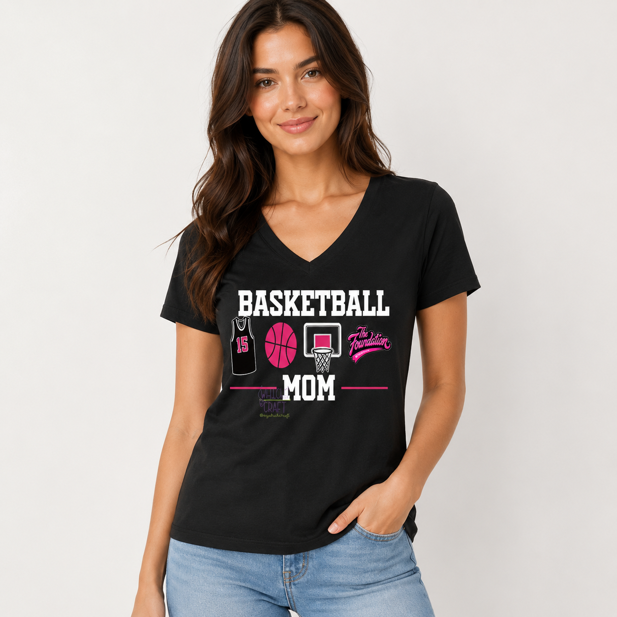 The Foundation Court Side Mom Basketball Tee