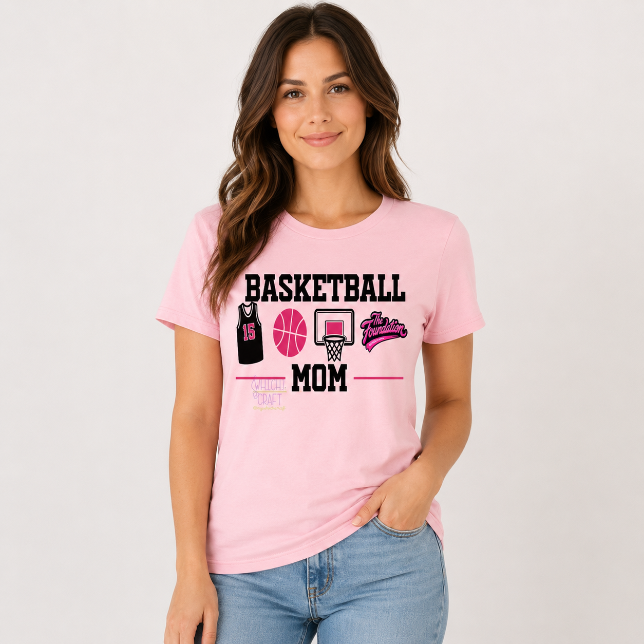 The Foundation Court Side Mom Basketball Tee