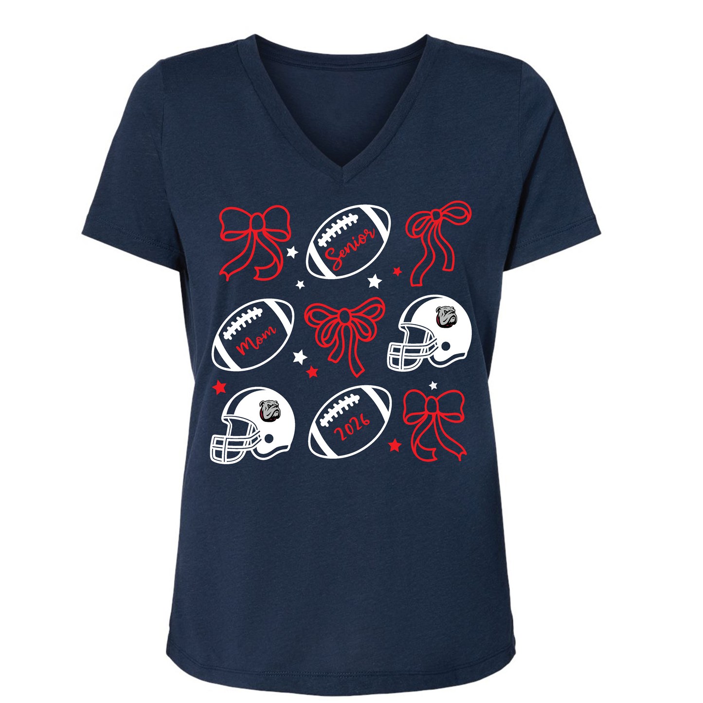Coquette Senior Mom Football
