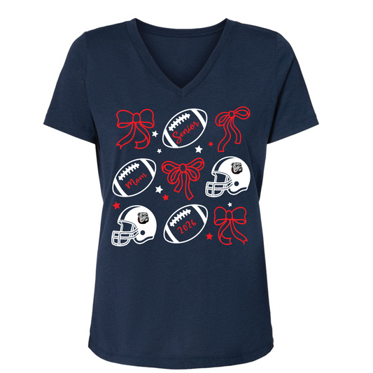 Coquette Senior Mom Football