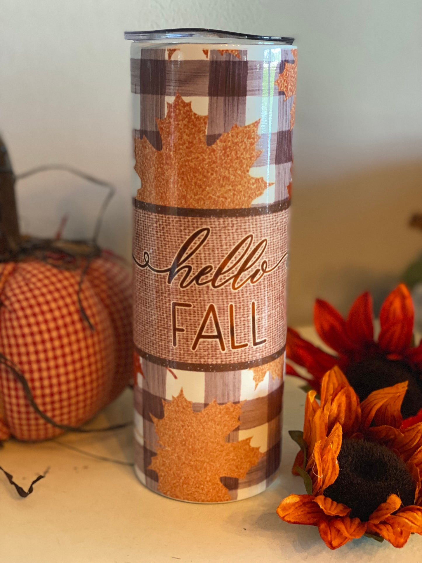 Hello Fall tumbler